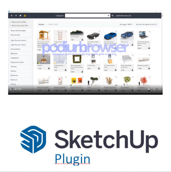 Podium Browser SketchUp Plugin